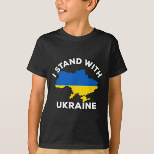 Support Ukraine I Stand With Ukraine Ukrainian Map T-Shirt
