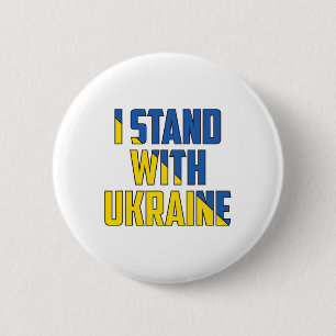Support Ukraine I Stand With Ukraine Ukrainianflag 2 Inch Round Button