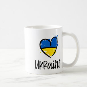 Support Ukraine I Stand With Ukrainian Flag Slava  Coffee Mug