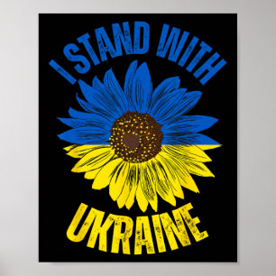 Support Ukraine I Stand With Ukrainian Flag Slava Poster