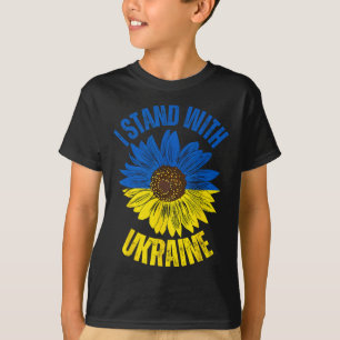 Support Ukraine I Stand With Ukrainian Flag Slava T-Shirt