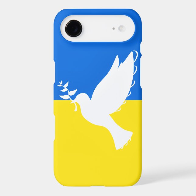 Support Ukraine iPhone Case Peace Dove (Back)