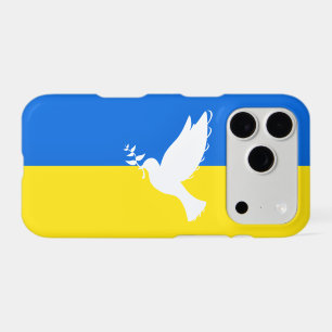 Support Ukraine iPhone Case Peace Dove Flag