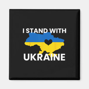 Support Ukraine Map Heart Stand Together Ukraine S Magnet