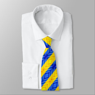 Support Ukraine Neck Tie Ukrainian Flag Colours