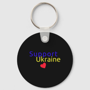 Support Ukraine No War Ukrainian Flag  Keychain