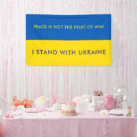 Support Ukraine Personalized Patriotic Flag Banner