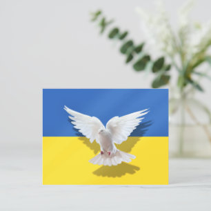 Support Ukraine Postcard Peace Dove Freedom