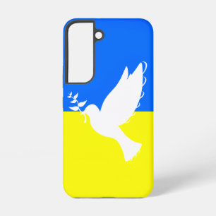 Support Ukraine Samsung Galaxy Case Peace Dove