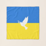 Support Ukraine Scarf Dove Ukrainian Flag<br><div class="desc">Support Ukraine Scarves Dove of Peace - Freedom - Peace - Solidarity - Ukrainian Flag Scarf - Strong Together - Freedom Victory ! Let's make the world a better place - everybody together ! A better world begins - depends - needs YOU too ! You can transfer to 1000 Zazzle...</div>