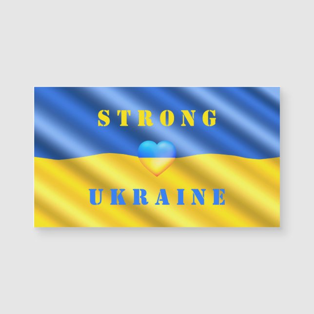 Support Ukraine - Strong - Flag - Freedom - Peace  (Front)