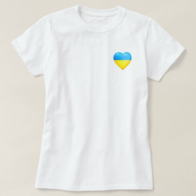 Support Ukraine T-Shirt - Flag Of Ukraine  (Design Front)