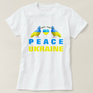 Support Ukraine T-Shirt Peace Dove - Freedom