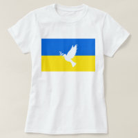Support Ukraine T-Shirt Peace Dove - Freedom