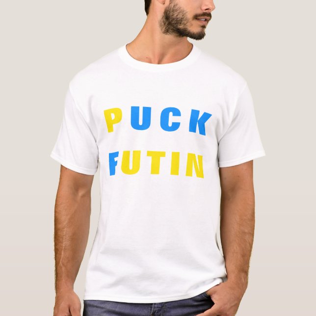 Support Ukraine T-Shirt Puck Futin - Freedom (Front)