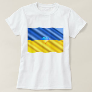 Support Ukraine T-Shirt Ukrainian Flag - Freedom