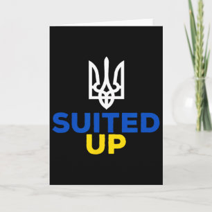 Support Ukraine This Is My Suit Ukrainian Flag Sui Card