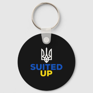 Support Ukraine This Is My Suit Ukrainian Flag Sui Keychain