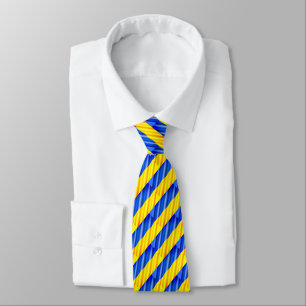Support Ukraine Tie Ukrainian Flag Colours Striped