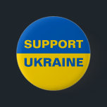 Support Ukraine Ukrainian Flag 2 Inch Round Button<br><div class="desc">Support Ukraine Ukrainian Flag</div>