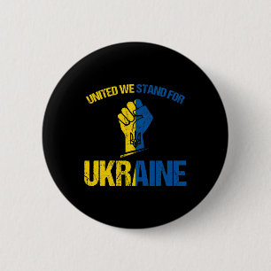 Support Ukraine - United We Stand For Ukraine Ukra 2 Inch Round Button