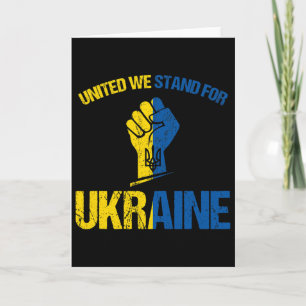Support Ukraine - United We Stand For Ukraine Ukra Card