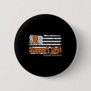 Support Unit Flag Blood Cancer Leukaemia Awareness 2 Inch Round Button