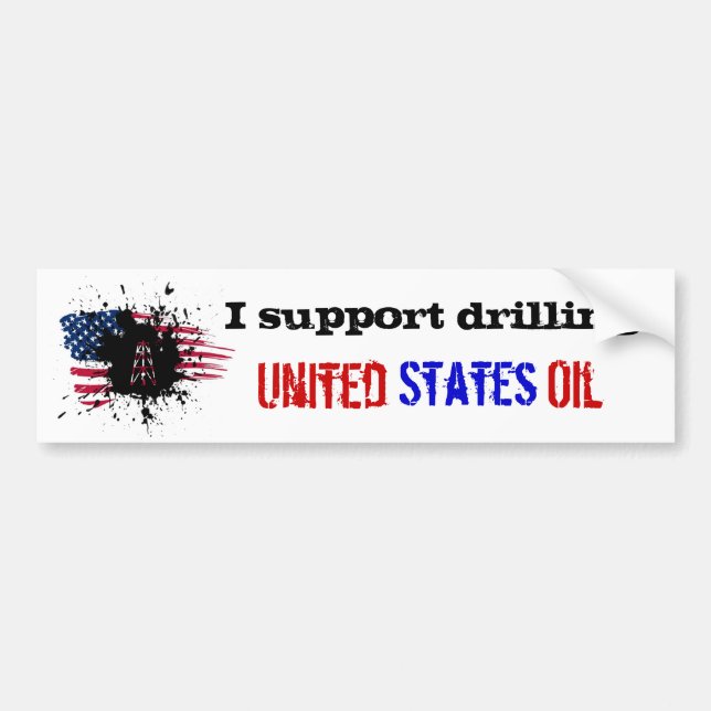 Support US Drilling Bumper Sticker (Front)