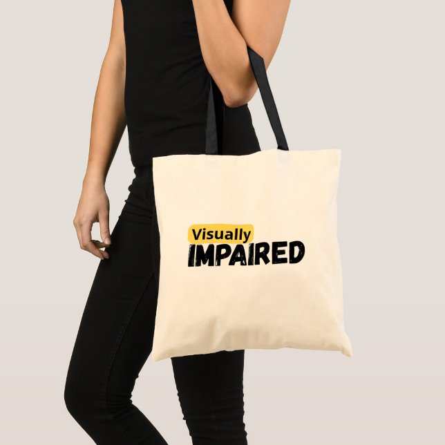 support visually impaired awareness tote bag (Front (Product))