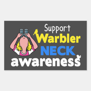 Support Warbler Neck Awareness Sticker