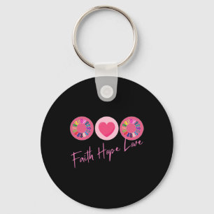 Support World Cancer Day Positive Cancer Awareness Keychain