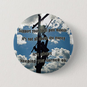 Support your Lineman 2 Inch Round Button