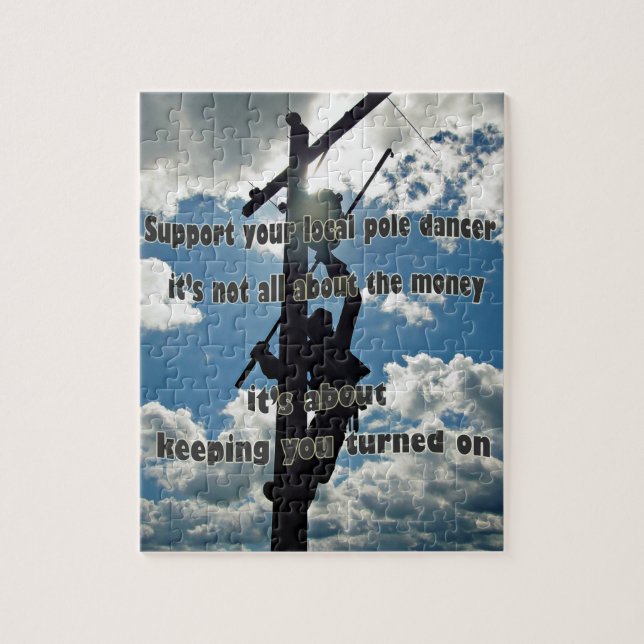 Support your Lineman Jigsaw Puzzle (Vertical)