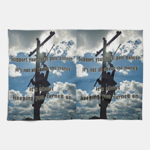 Support your Lineman Kitchen Towel