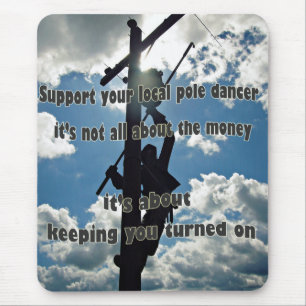 Support your Lineman Mouse Pad