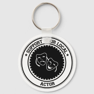Support Your Local Actor Keychain