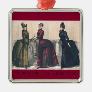 Support your Local Chiropractor Metal Ornament