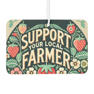 Support your Local Farmer Strawberries             Air Freshener