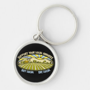 Support Your Local Farmers Keychain
