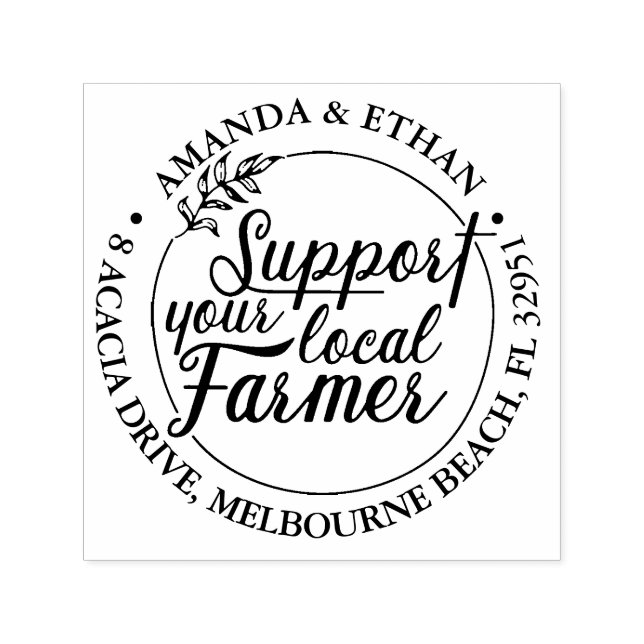 Support Your local Farner Theme Self-inking Stamp (Design)