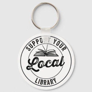 Support Your Local Library Keychain