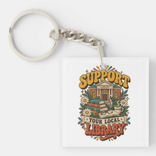 Support your local library keychain