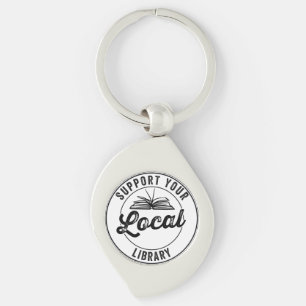 Support Your Local Library Keychain