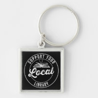 Support Your Local Library Magnet Keychain