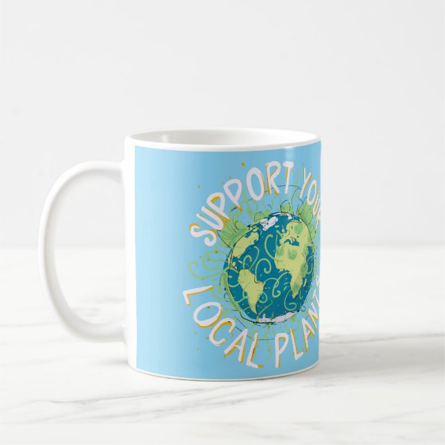 Support Your Local Plants Coffee Mug (Left)