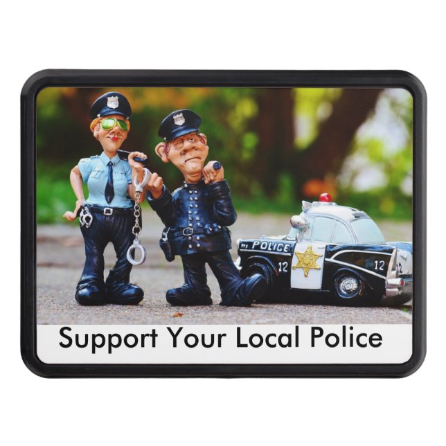 Support your Local police Tow Hitch cover (Front)