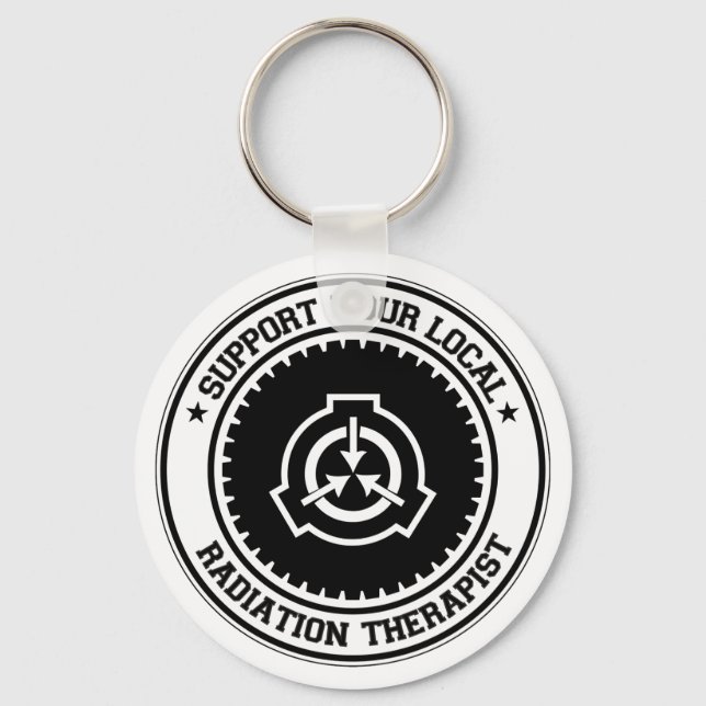 Support Your Local Radiation Therapist Keychain (Front)