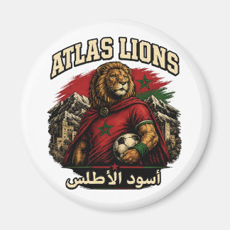 Supporteur des Lions de l'Atlas du Maroc | Magnet 