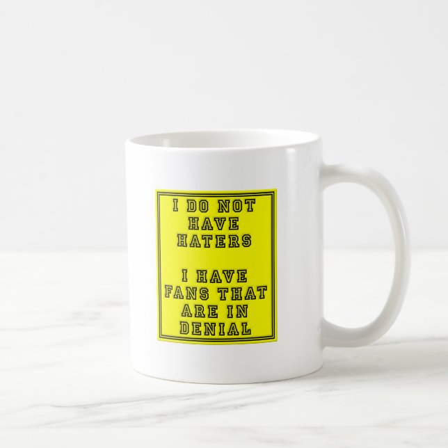 Supporteurs dans le déni Mug drôle (Droite)
