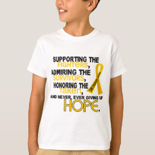 Supporting Admiring Honouring 3.2 Childhood Cancer T-Shirt